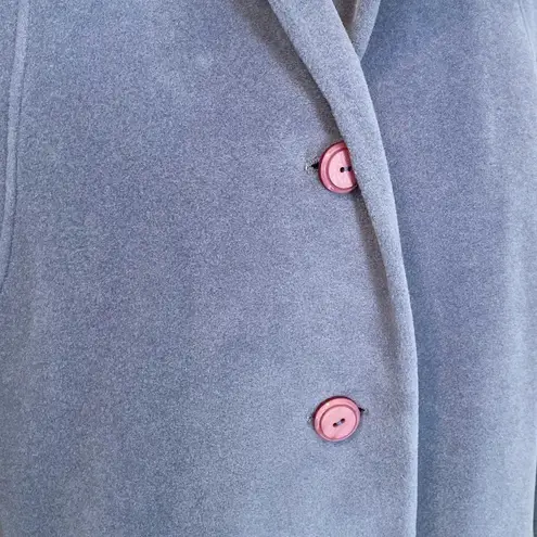 Vintage Lorendale by Bromleigh Long Blue Overcoat ILGWU Blue Size L