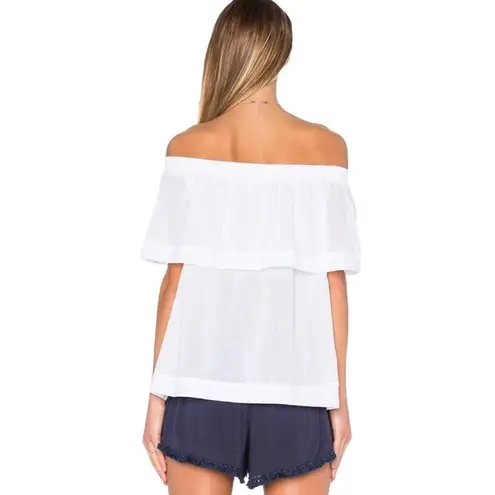 Faithfull the Brand Faithfull The Brand White Off The Shoulder Tilly Top Size 4