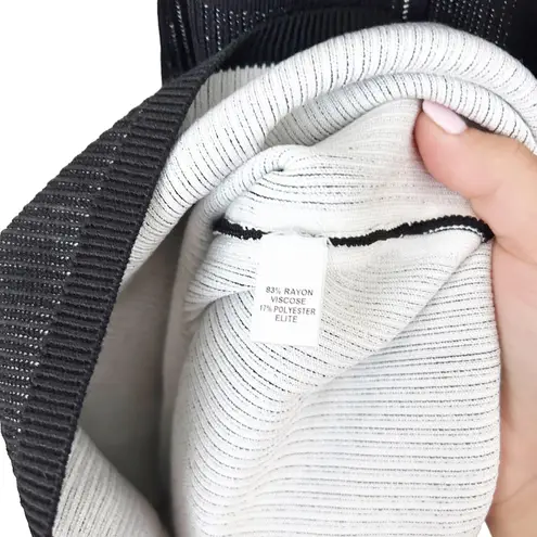 Cushnie et Ochs Gray Black Ribbed Sleeveless Dress Sz L