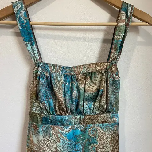 Self Esteem Y2K Paisley Baby Doll Tank Top Size Small