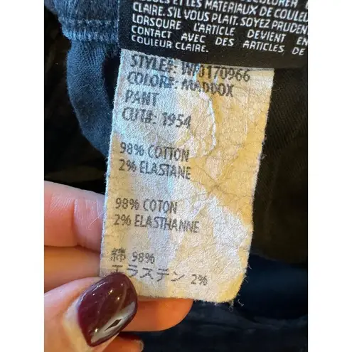 3x1 Jeans Women 24 Washed Black Denim Maddox Claudia Slim Straight Leg Cropped