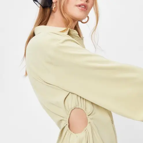 Nasty Gal NWT  Missing in Action Cut-Out Shirt Dress Size 6