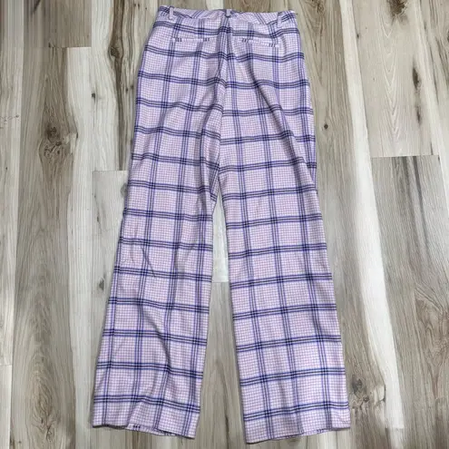 Scotch & Soda Edie Tailored Wide Leg Plaid Pants Women’s 28