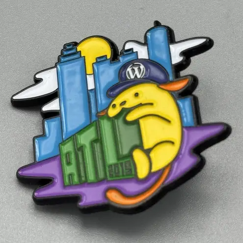 Wapuu WordCamp ATL 2019 WordPress Wapuubble Trading Hat Pin Mascot Advertising Size 0