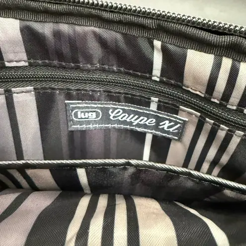 LUG Coupe XL RFID Black Quilted Convertible Waist Bag Fanny Pack Crossbody Bag