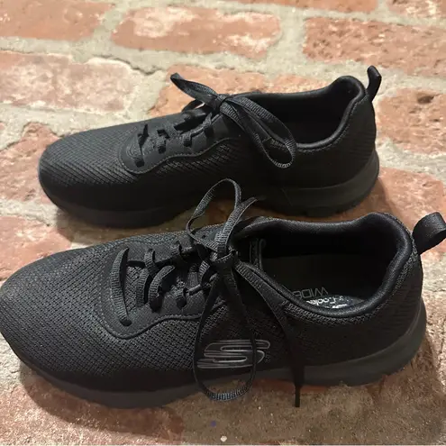 Skechers  Work Relaxed Fit Ultra Flex SR Jinie Size 8.5 Mesh Lace Up Black shoes