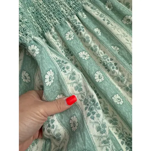 Spartina 449 Saylor Resort Linen-Blend Midi Dress Pockets Size Medium