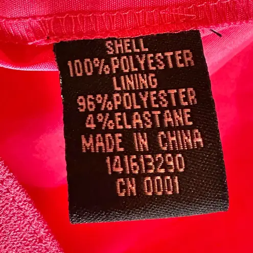 Aidan Mattox NWT One Shoulder Draped Flowy Lip Pink Mini Dress Party Bright Bold