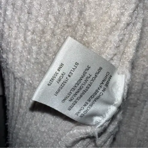 Weekend Los Angela’s Cozy Women's Cream Pocket Knit Sweater Large