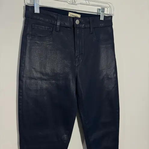 L'Agence New L’agence Margot High Rise Skinny In Navy Coated Size 28