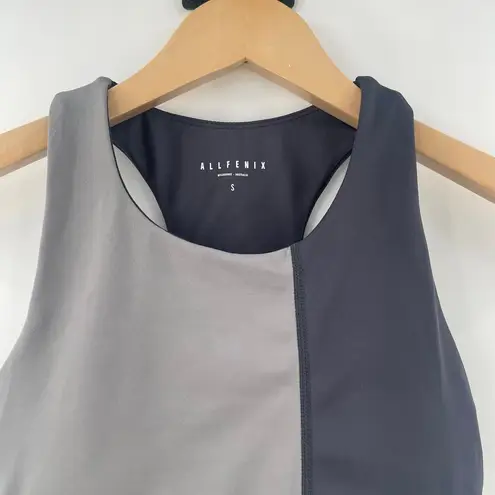 ALLFENIX Sports Bra Size Small Gray Colorblock Color Block Bra Pads Athletic Gym