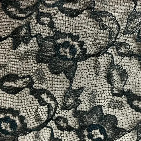 Susan Lucci Women’s Pencil Skirt L Black Lace Overlay Mini Skirt Romantic Goth Size L