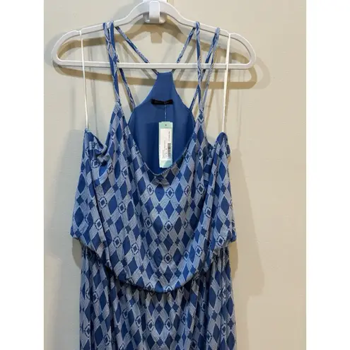 PaperMoon /Stitch Fix Wendilyn Knit Maxi Dress Blue Size 1X Strappy