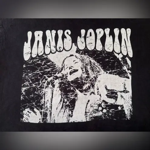 Black Janis Joplin Graphic T