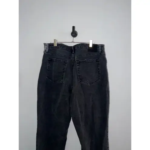 Abercrombie & Fitch  The Dad High Rise, Curve Love, Jeans Size 16R Black