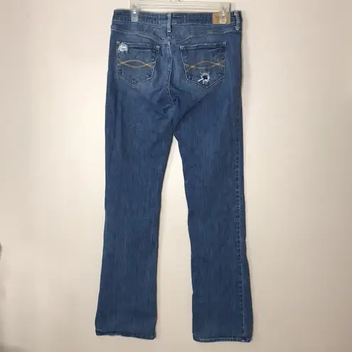 Abercrombie & Fitch  medium wash boot cut denim jeans size 6 long