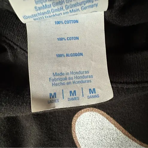 Sanrio Cinnamoroll Cafe Graphic T-Shirt Ladies Medium Black Kawaii Tee