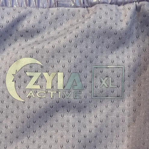 Zyia Active Women XL Lilac Purple Shine Bomber Running Shorts Liner