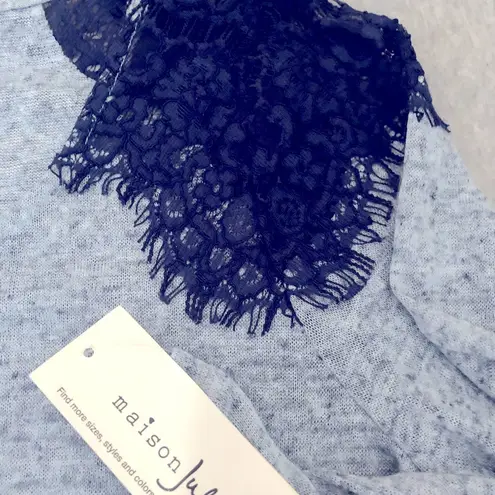 Maison Jules Ladies 👚 Tee Shirt with Lace size large