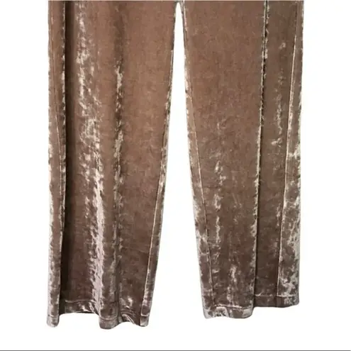 David Lerner New High Rise Velvet Lounging Pants Womens Size Small