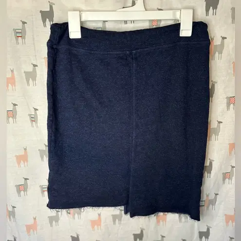 Sundry navy blue cotton size 1 Asymmetrical raw hem