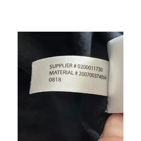 Lauren Ralph Lauren Ribbon Trim Sleeve Tee Shirt Black Size XL Preppy Coastal