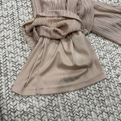 Revamped Champaign Textured Jumpsuit