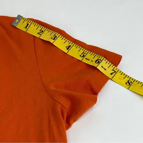 Polo Ralph Lauren womens Classic V Neck Short Sleeves bright Orange M