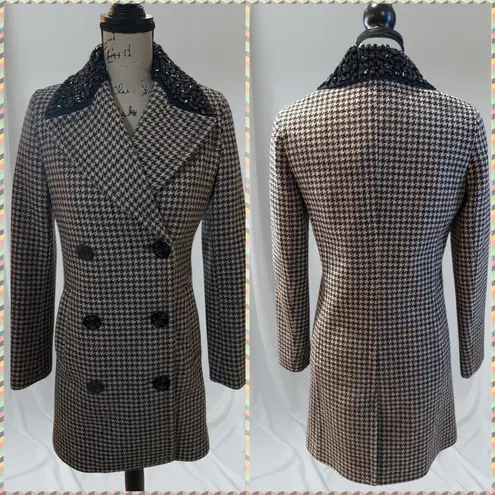 J.Crew NWT Captain Coat in Jeweled Houndstooth sz 4