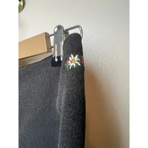 Post Card Snowboard Stretch Scuba Zip Flare Apres Ski Pants Women's Sz. 6 Gray