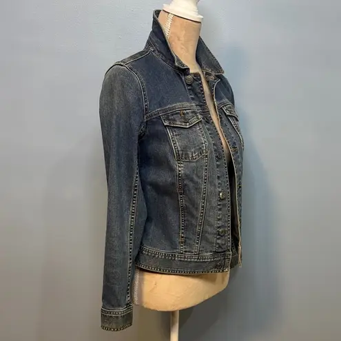 Talbots Stylish Indigo Denim Jacket for Women Size P Blue