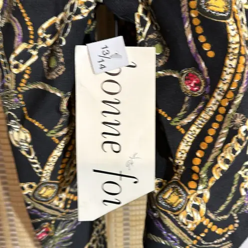 Bonne Foi Vintage 1980s Cropped Black Gold Cotton Corduroy Blazer Jrs 13/14 NWT Size undefined