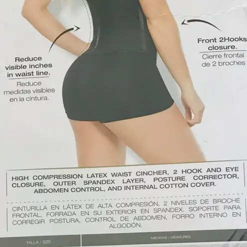 Waist Trainer High Compression latex Black Size XS