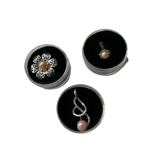 Sterling Silver & Pearl Pendant Trio Set With Flower Teardrop & Twisted Designs