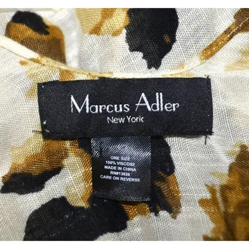 Marcus Adler Long Cheetah Print Boho Kimono Cardigan Cover Up Womens One Size White Size undefined