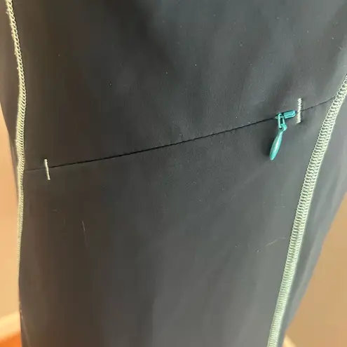 Title Nine Twisted Sister Blue Teal Racerback Sleeveless Built-In Bra Dress - Sm