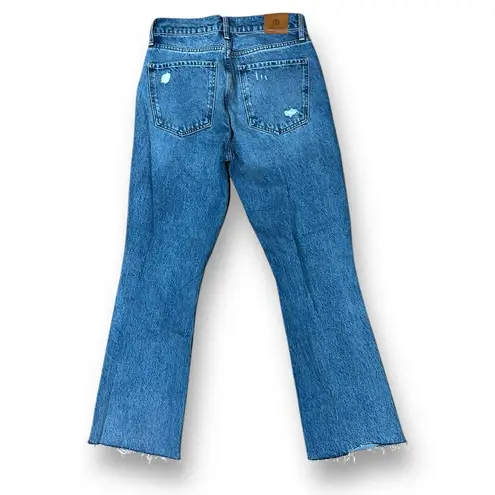 ANINE BING Lara Cotton raw Hem High waist Distressed Jeans Size 27