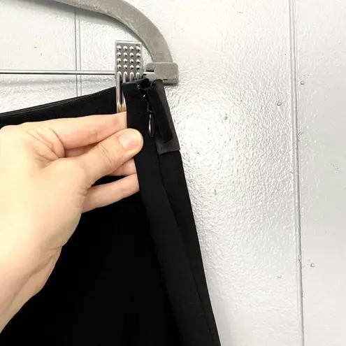 Tory Burch  Black Skylar Slim Wool Blend Stretch Classic Office Dress Pants 14