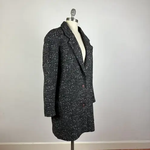 Kenzo Speckled Wool Topcoat Black Size M