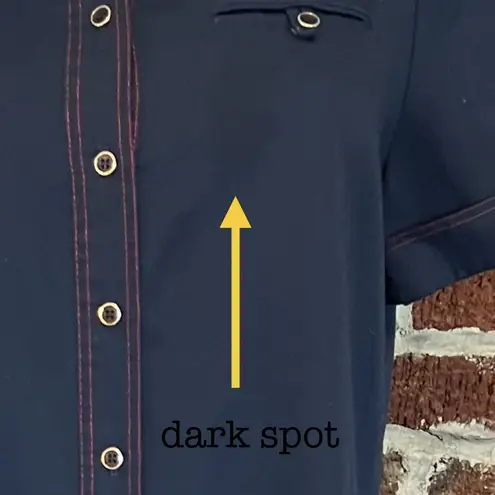 VINTAGE women's navy shirt dress Blue Size 10P