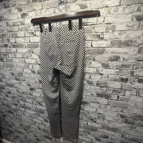 Betabrand EUC Black & White Checker Pattern of Cats Petiter Trousers Size XS