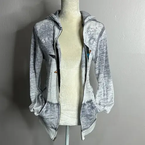 The Original Retro Brand • San jose sharks hockey team burnout full zip jacket