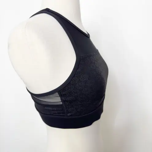 Zyia Black Flower All Star Sports Bra S