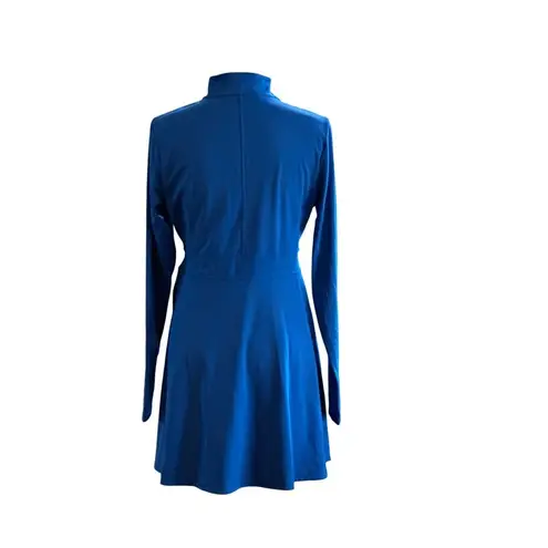 Halara Halalra Womens Blue Long Sleeve Active Dress With Matching Shorts Athleisure L