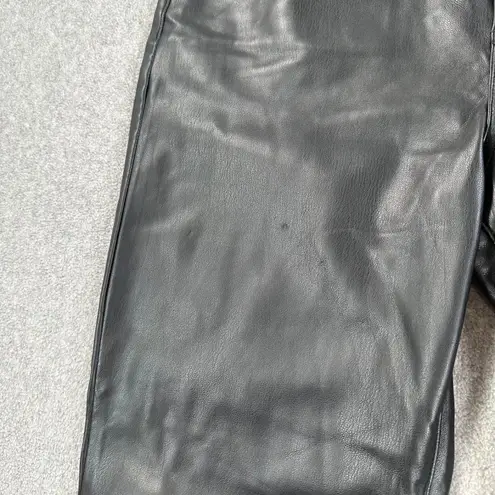 Pistola Vegan Leather High Rise Bootcut Pants Women's 30 Black