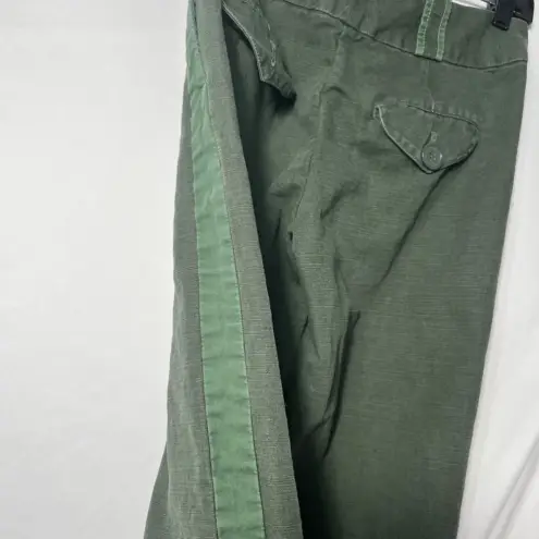 Marc Jacobs ‎ Two-Toned Capri Linen Pants Green Size 4