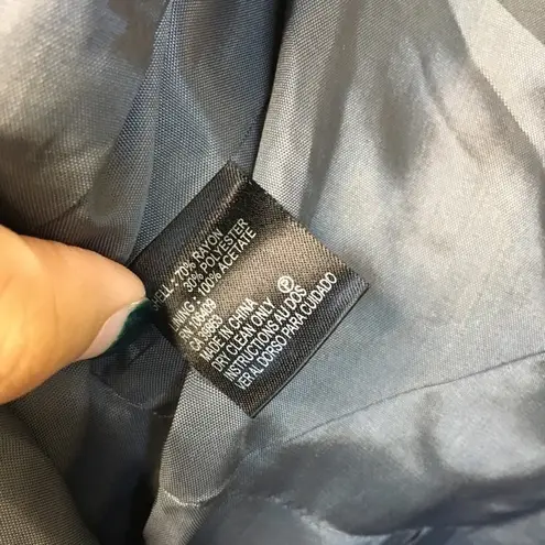 Tahari Ruffle Neck Belted Dress Short Sleeve Lined Womens Size 4 Dark Gr…