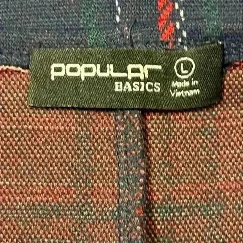 Popular Basics Blue Plaid Cold Shoulder Midi Dress