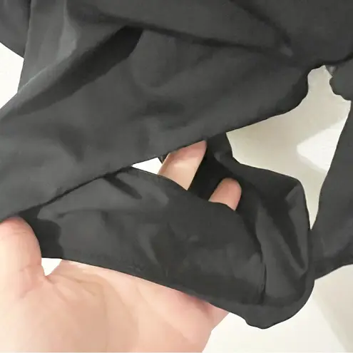 NEW NWT Jonathan Simkhai Black Niya Tie Waist One Piece Swimsuit Large L