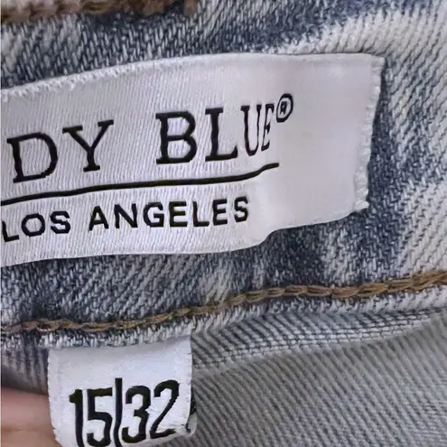 Judy Blue High Waist Slim Fit Bleached Jeans Stretch Size 15/32 32X28 New